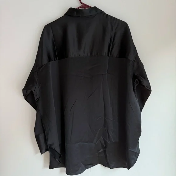 H&M Black Button-Up Blouse - Picture 3 of 4